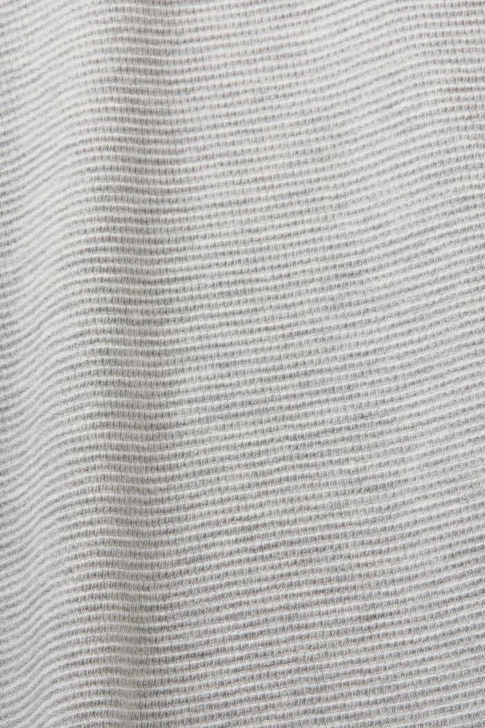 Camiseta de jersey con textura, LIGHT GREY, detail image number 1