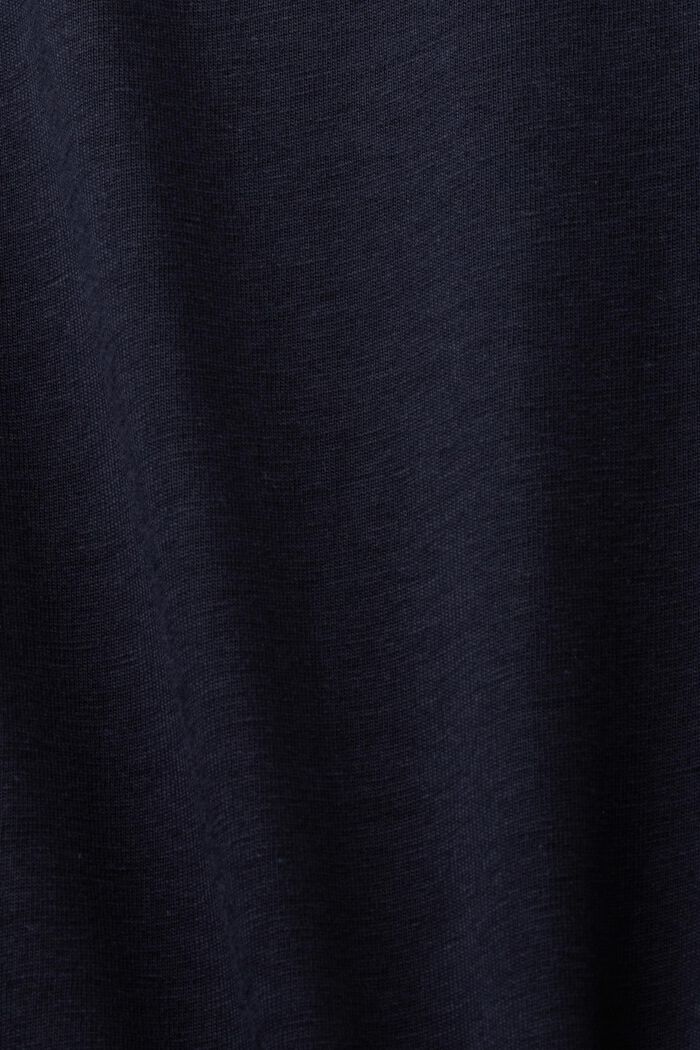 Camiseta con cuello redondo, 100% algodón, NAVY, detail image number 5