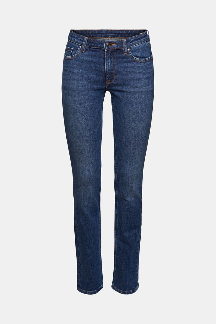 Jeans straight leg, BLUE DARK WASHED, detail image number 7