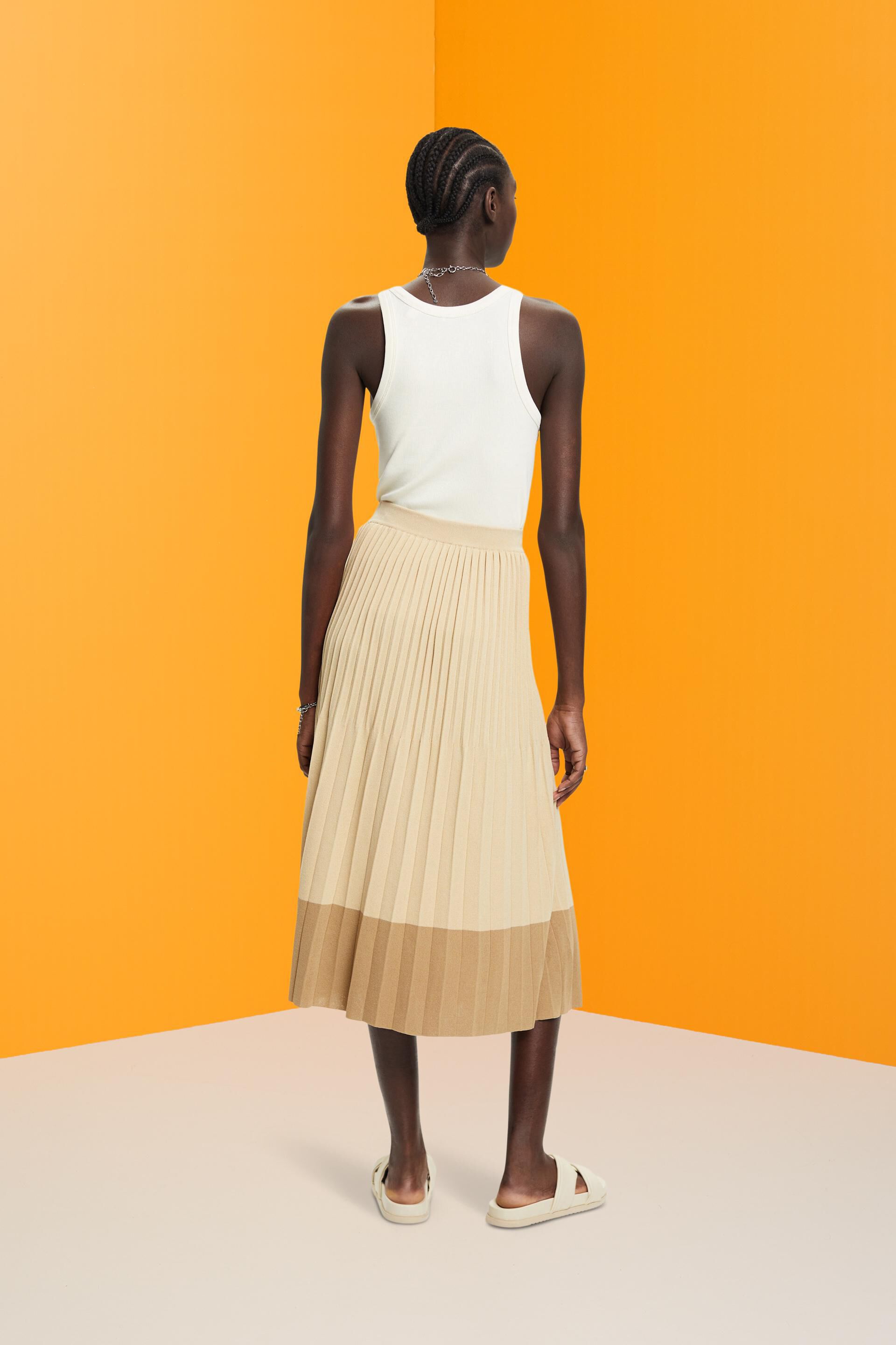 ESPRIT - Falda midi con lentejuelas en nuestra tienda online