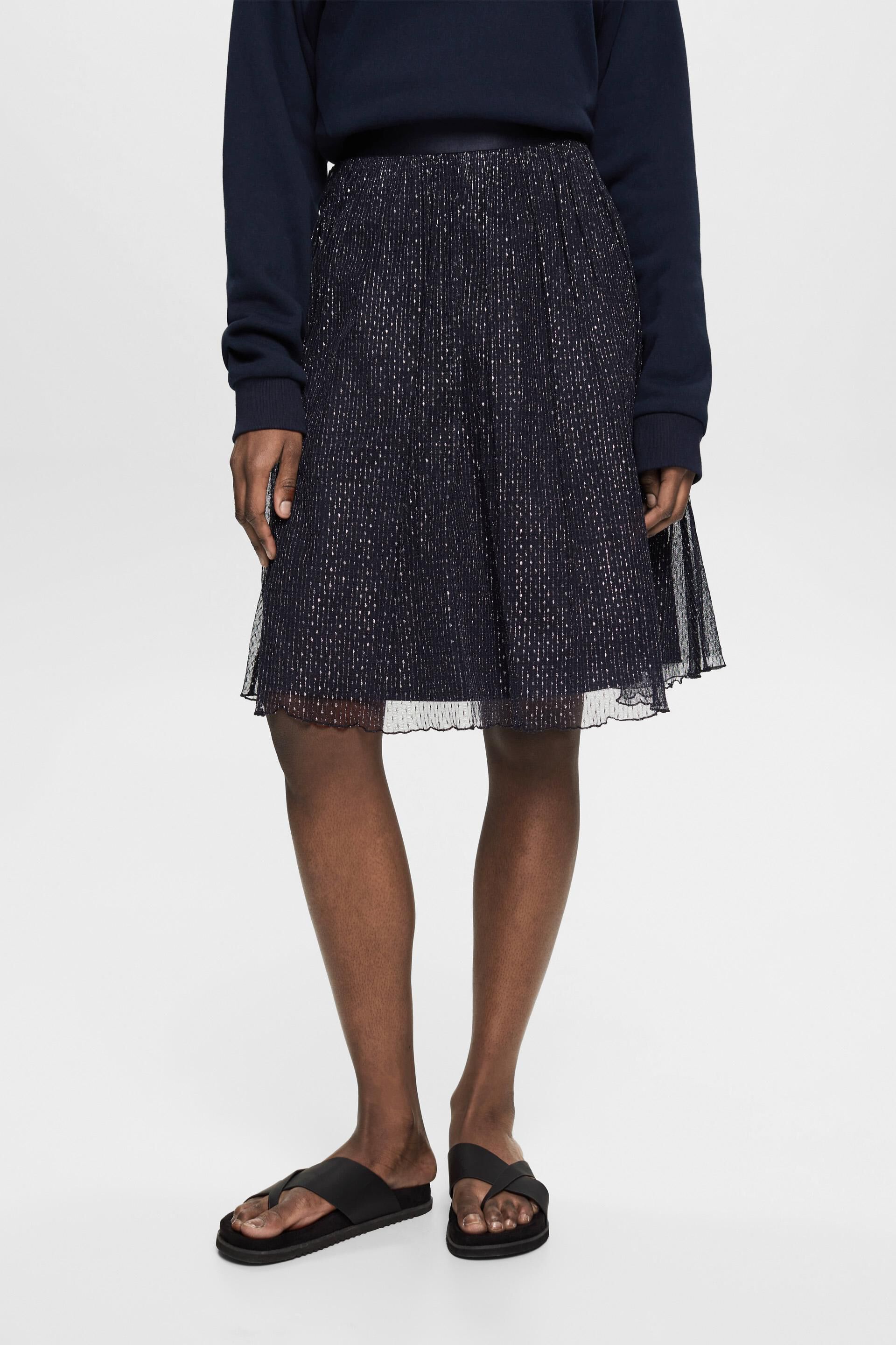 ESPRIT - Falda midi con lentejuelas en nuestra tienda online