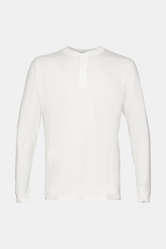Camiseta de manga larga con botones, OFF WHITE, detail image number 2