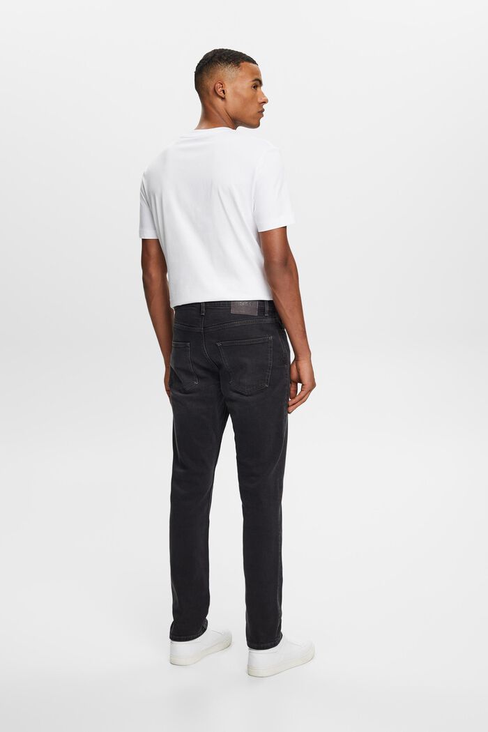 Jeans mid-rise slim fit, BLACK DARK WASHED, detail image number 2