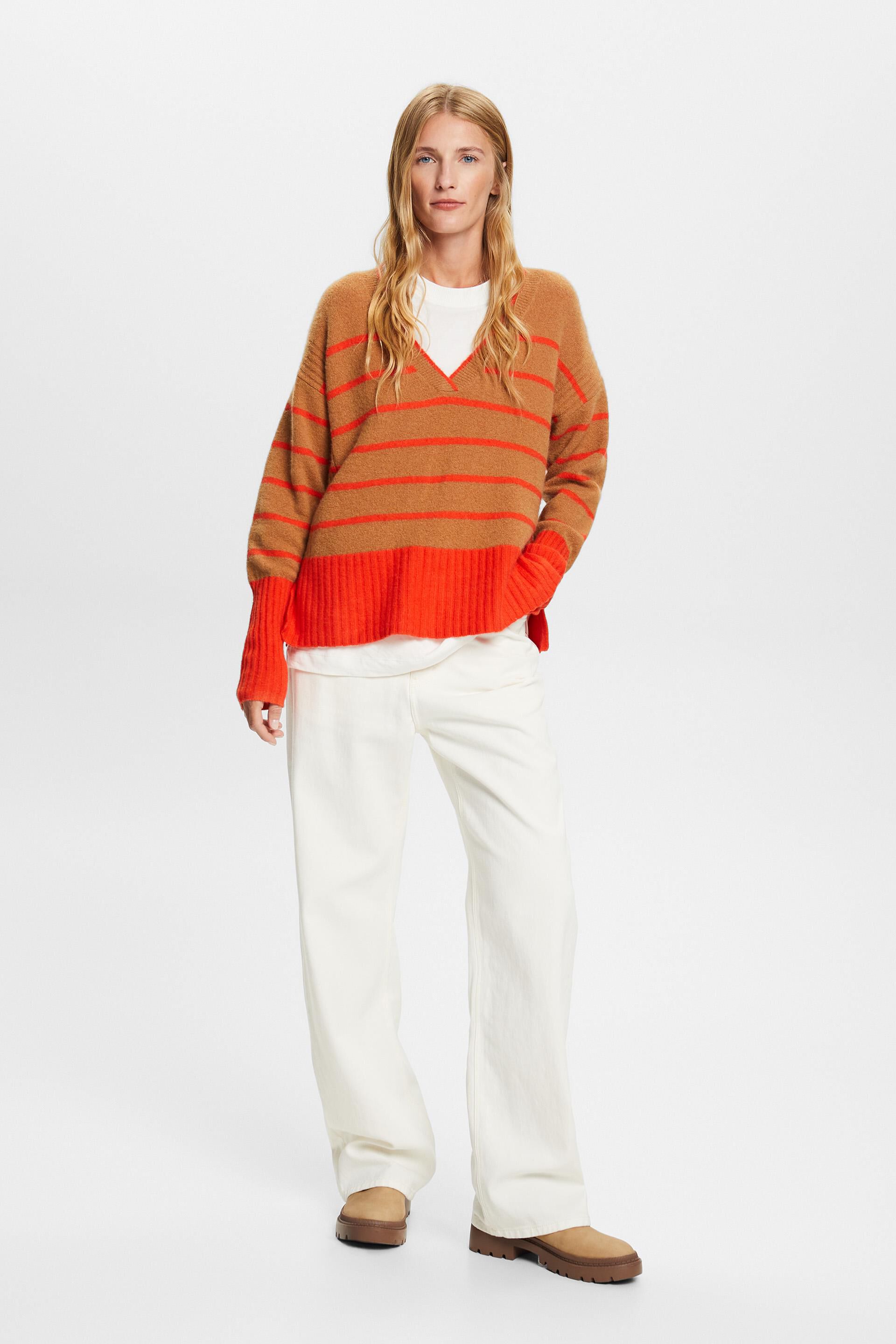 ESPRIT - Jersey de mezcla de lana gruesa y multicolor en nuestra tienda  online